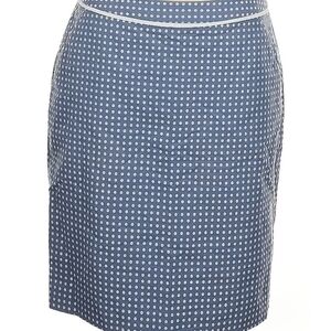 The Limited Blue and White Pencil Skirt